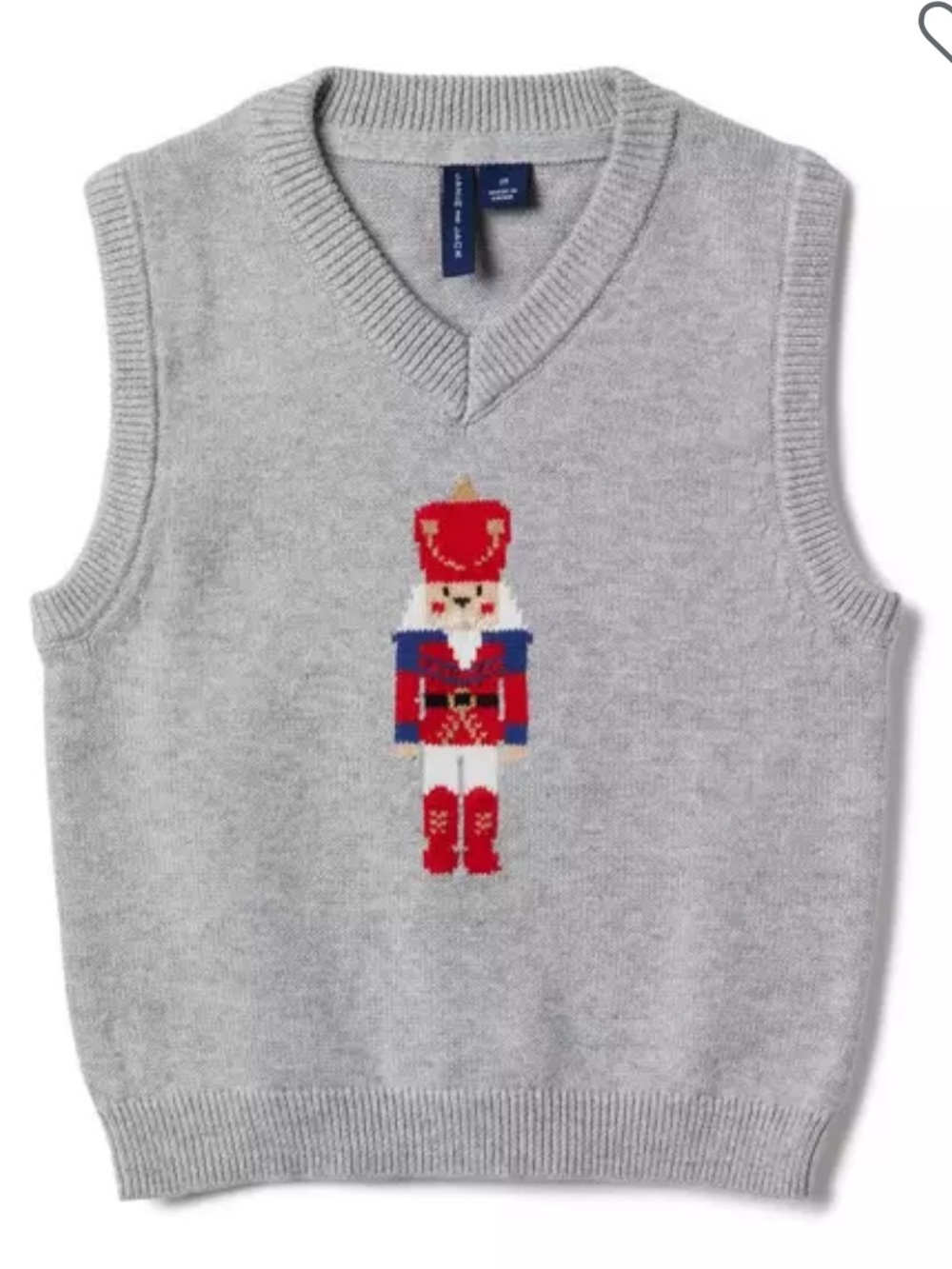 Janie and Jack Nutcracker vest NWT